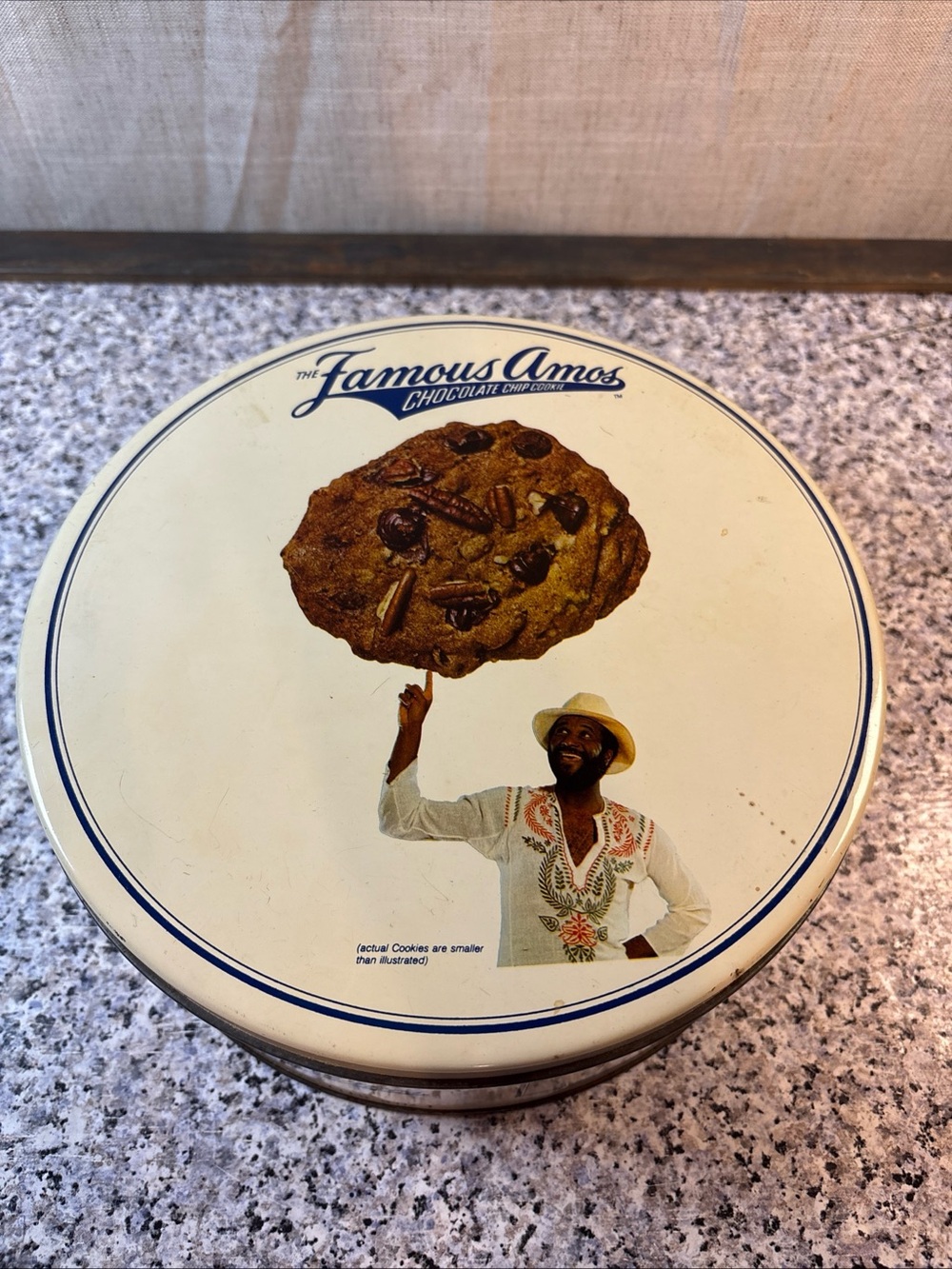 Vintage The Famous Amos 8” Tin